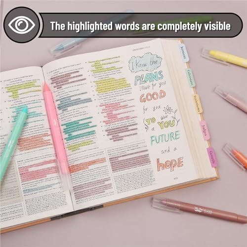 Mr. Pen- Gel Highlighters, 16 Pack Assorted Colors, No Bleed, Bible Markers