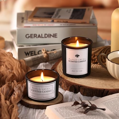 Matte Black Candle Jars with Lids, 16 Pcs Containers for Making Candles