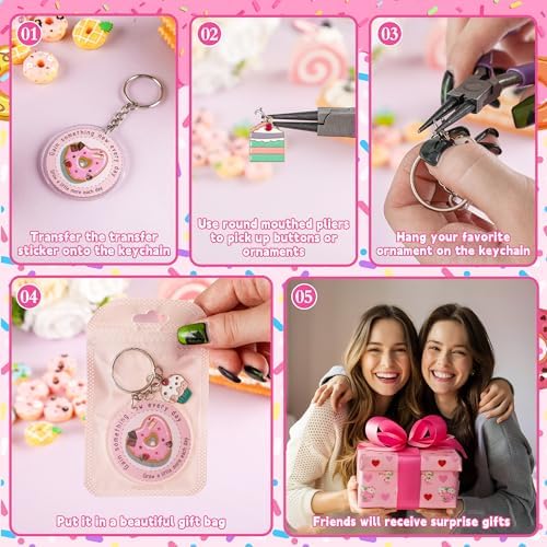 151Pcs Keychain Blanks Kit, DIY Keychain Making Kit With Clear Acrylic Blanks, Key Rings, Keychains Making Supplies