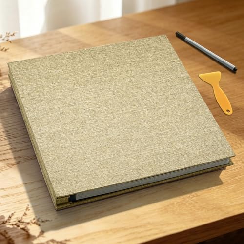 Large Photo Album 20 Sheets/ 40 Pages Self Adhesive Scrapbook Album for 4x6 5x7 8x10 Pictures DIY Photo Book as Scrapbooking Supplies, Birthday Gifts for Women Mom Wedding Baby Family Travel