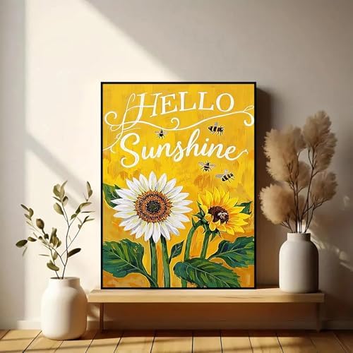 Xylogist Sunflower Diamond Art Kits for Adults 12x16 Inch