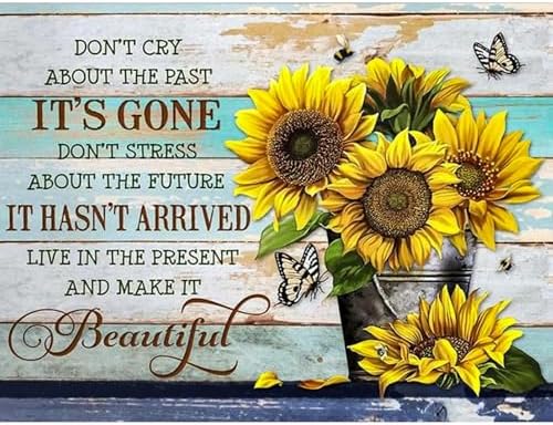 Diamond Art Kits for Adults & Beginners, Sunflower Diamond Painting Kit
