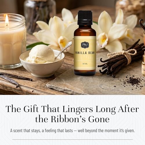 P&J Trading Fragrance | Vanilla Bean Oil 30ml - Candle Scents for Candle Making, Freshie Scent, Soap Making Supplies, Diffuser Oil Scents