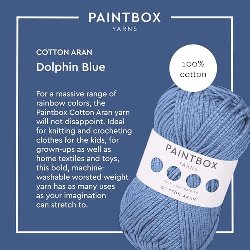Paintbox Yarns 100% Cotton Aran Yarn 1.76oz / 50g, 93yds / 85m