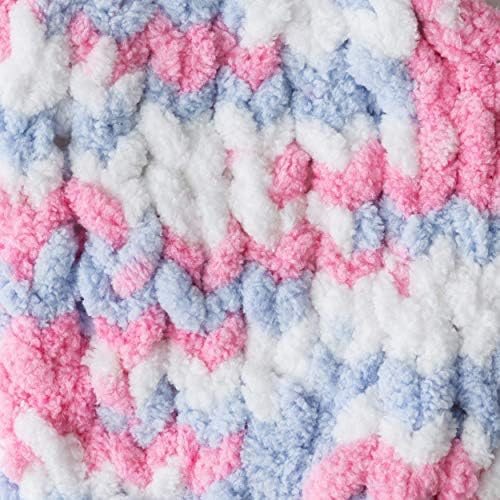 Bernat Baby Blanket Yarn for Crocheting Soft, Pink Blue