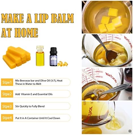 TRINIDa 24 oz Yellow Beeswax Bars, Natural Organic Beeswax Block 24 PCS, Bees Wax Candle Making, Beeswax for Candle Making, Bees Wax Making for Skincare, Lip Balms, Lotions, DIY Cosmetic Grade Gift
