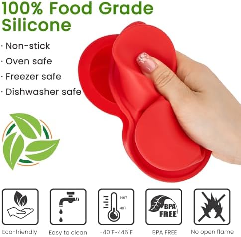 JOERSH Air Fryer Egg Mold, 2 Pack, 4 Cups