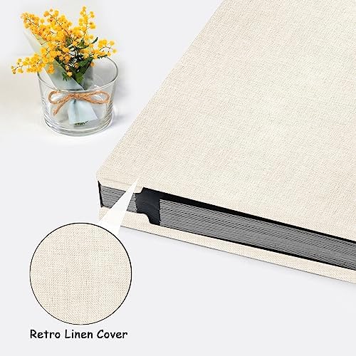 Zesthouse Photo Album Self Adhesive Pages, 60 Pages Magnetic Scrapbook Albums with Sticky Page, Photos Album Holds 8x10 & 5X7 & 4x6 & 6x8 & 3x5, Large Picture Book Ideal Gift for Family Wedding Baby