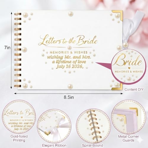 Letters to the Bride Scrapbook Kit, Bridal Shower Guest Book Alternative