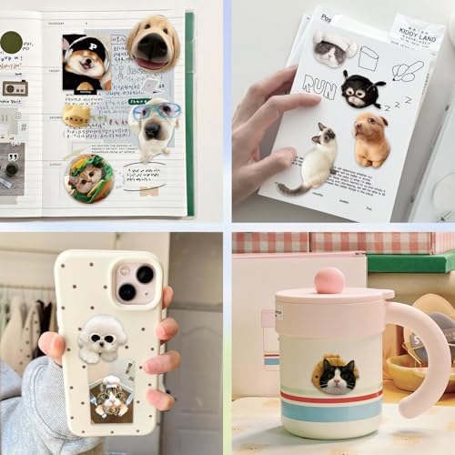 800 Pcs Cats & Dogs Meme Stickers 30 Sheets Cute Funny Sticker Book