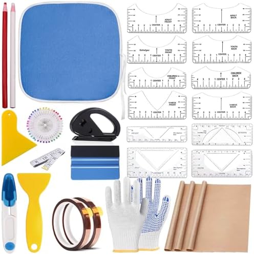 67 Pcs Sublimation Shirts Tool Kits