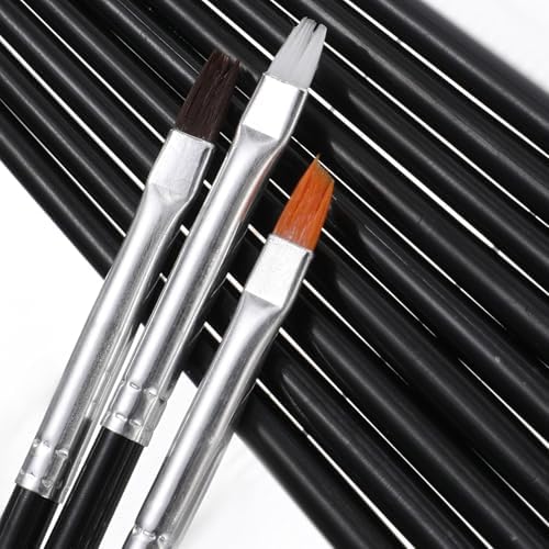 30 PCS Cake Decorating Brushes, Cookie Paint Brushes Food Safe Paint Brushs Kit Cookie Decorating Brush Food Paints Fondant Brush DIY Tool Set Icing Pastry Brushs for Painting Baking, Black and Pink