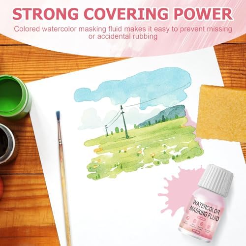 WANJAO 30MLMasking Fluid for Watercolor Painting Fast Drying Easy Peel Use
