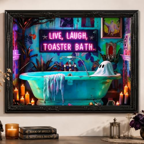 Halloween Paint by Numbers Kit for Adults,Ghost Paint by Number With Frame