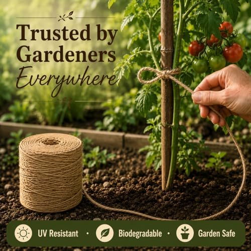 2mm 164FT, 600FT, 1200FT, 1800FT Natural Jute Twine Rope String