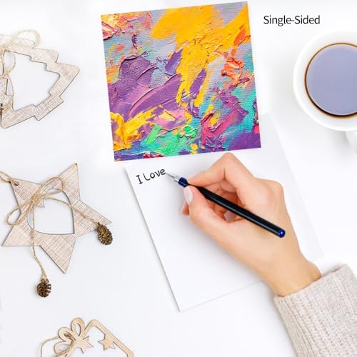 6x6" Cardstock Single Sided Scrapbooking,Craft Decorative Scrap Book Paper | 160gsm,24-Sheet 12Patterns Colored Paper,Junk Journal Supplies,Vivid Origami Papers DIY Craft Gift Wrapping Album.OilPainting