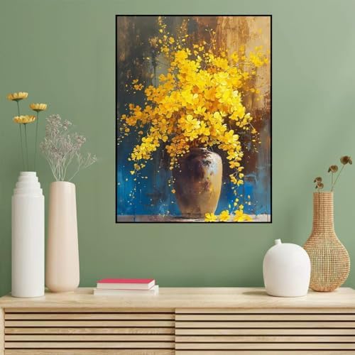 Benjenes Flowers Diamond Art Kits for Adults, Diamond Painting Kits