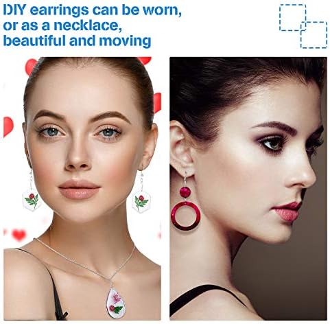 Patelai 4 Pcs Resin Earring Molds for Jewelry Making Kit, Geometric
