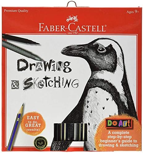 Faber-Castell Do Art Drawing & Sketching Kit | Drawing Kit for Beginners | Sketch, Shade & Learn with Illustrated Instructions | Kids Art Set, Art Supplies for Kids (Ages 9+)
