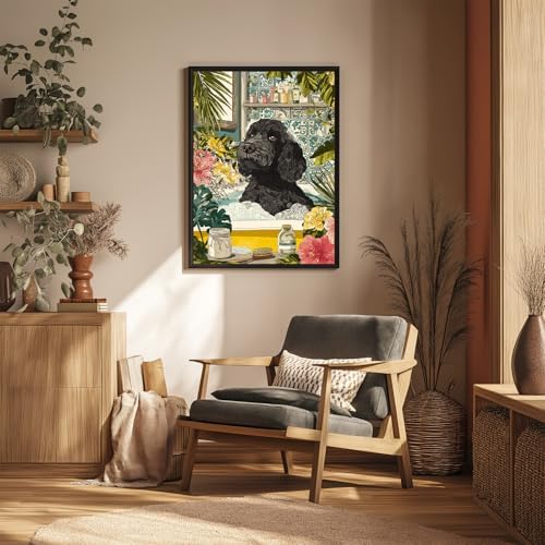 Reivworl Dog Diamond Art Kits for Adults Beginner 12×16 inch