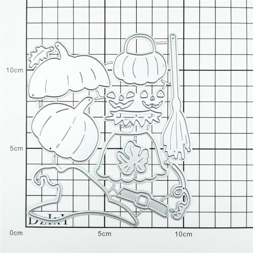 Patchwork Halloween Pumpkin Witch Hat Metal Cutting Dies for Card Making