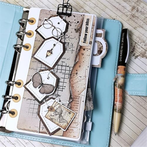 Loose Leaf Book Label Metal Cutting Dies for Card Making