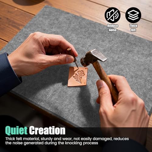 4 Pcs Leather Craft Pad Set, Cutting Mat & Sound Absorbing Pad