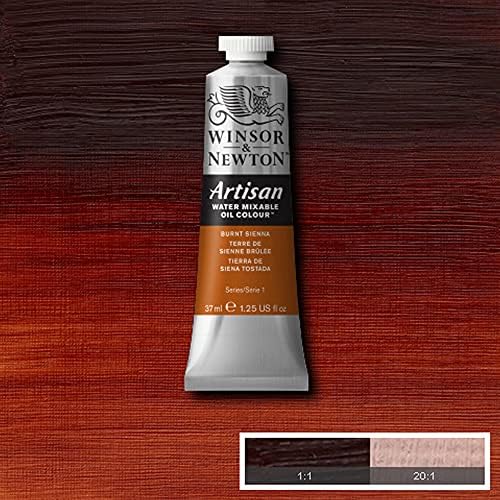 Winsor & Newton Artisan Water Mixable Oil Paint, 37ml, Burnt Sienna