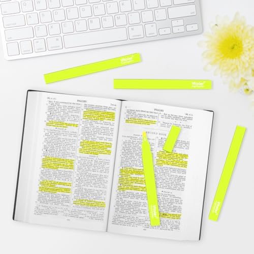 Vitoler Yellow Highlighters,Bright Color Dry Fast,Chisel Tip,10Pcs | Dry Fast,long lasting high quality for bible study,books,journal,writing,school office