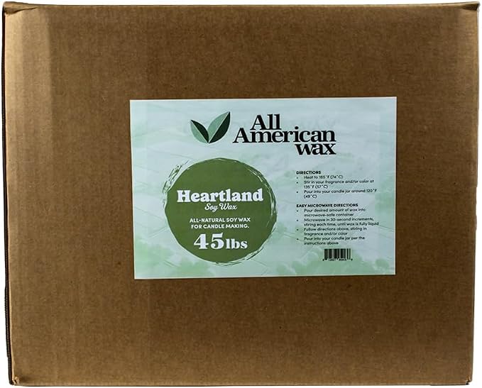 All American Wax Soy Wax Flakes, 45 lb, Natural Candle Wax for DIY Candles