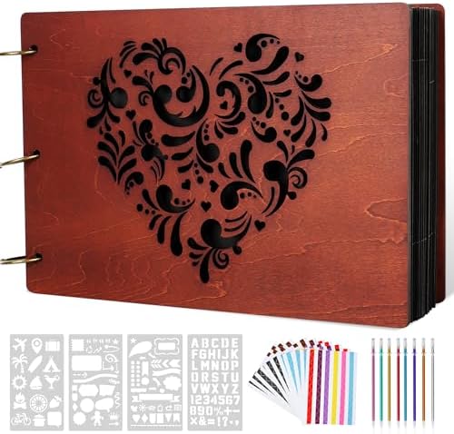 Giiffu Wedding Scrapbook Album Couples Scrapbook Kit