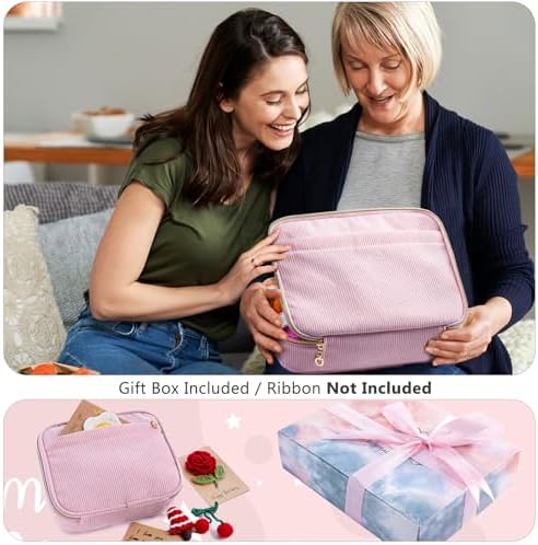 MYBAGZING Crochet Kit for Beginners, Complete Starter Set with Yarn, Ergonomic Crochet Hooks, Needles, Crochet Accessories and Suppliers for Crochet Beginner Projects, Knitting Kit for Adult