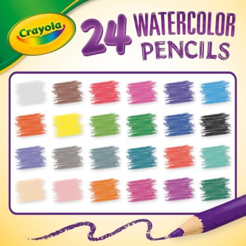 Crayola Watercolor Colored Pencils 24ct, Watercolor Paint Alternative