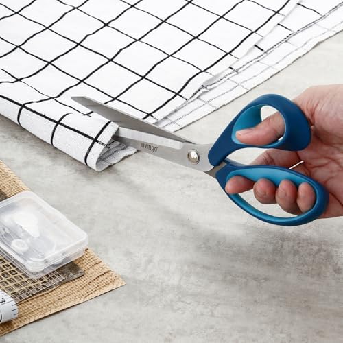 LIVINGO Sewing Scissors Set 9.5" Fabric Shears with Embroidery Snips