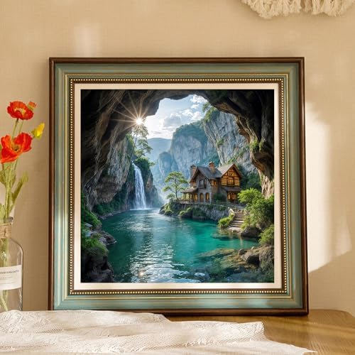 Xylogist Beautiful Landscape Diamond Art Kits for Adults 14X14 Inch