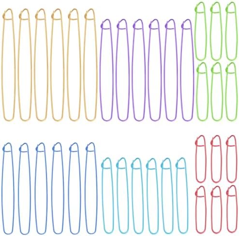 36pcs Yarn Stitch Holder Stitch Holders for Knitting Cable Needles Colorful
