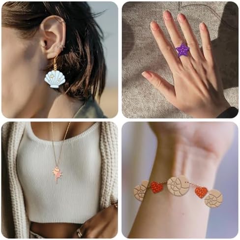 14Pcs Sea Shell Polymer Clay Earrings Cutters