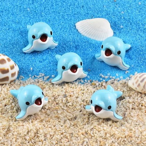 Mini Dolphin Figurines Resin Silicone Mold for DIY Fairy Garden Decor