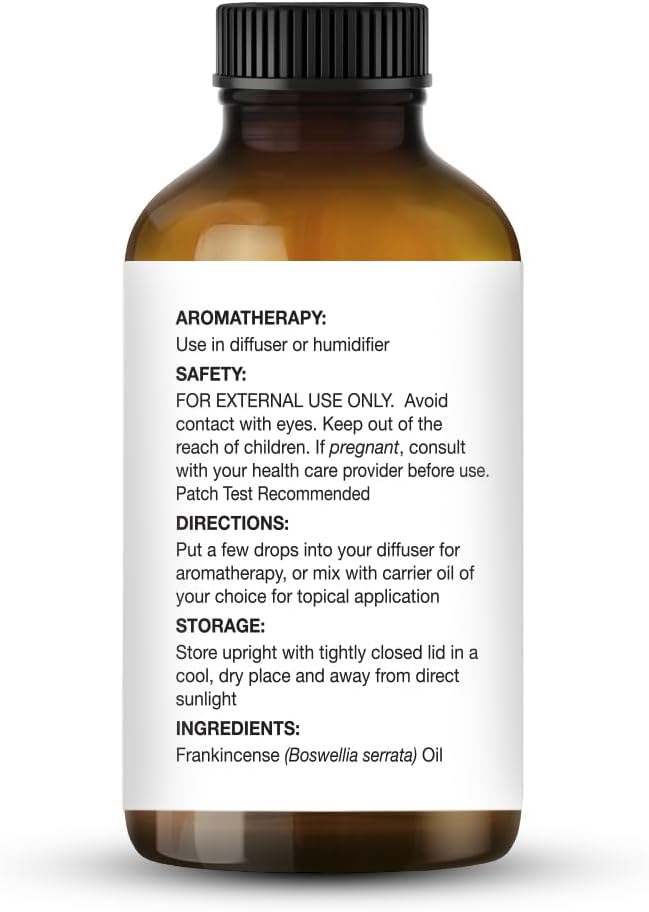 Majestic Pure Frankincense Essential Oil for Diffuser - 4 Fl Oz | 100% Pure and Natural - Essential Oils with Glass Dropper for Aromatherapy, Soap and Candle Making, Massage, Frankincense Oil