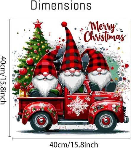 DYAIANGMU Gnome Paint by Numbers Kit for Adults Beginners 15.7X15.7 Inch