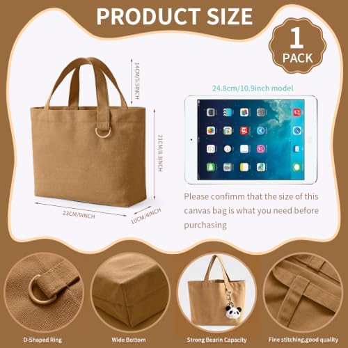 1 | 12 | 24 Pack Small Canvas Tote Bags, Mini Tote Bags Bulk for Women, DIY Blank Reusable Cute Sublimation Tote Bag