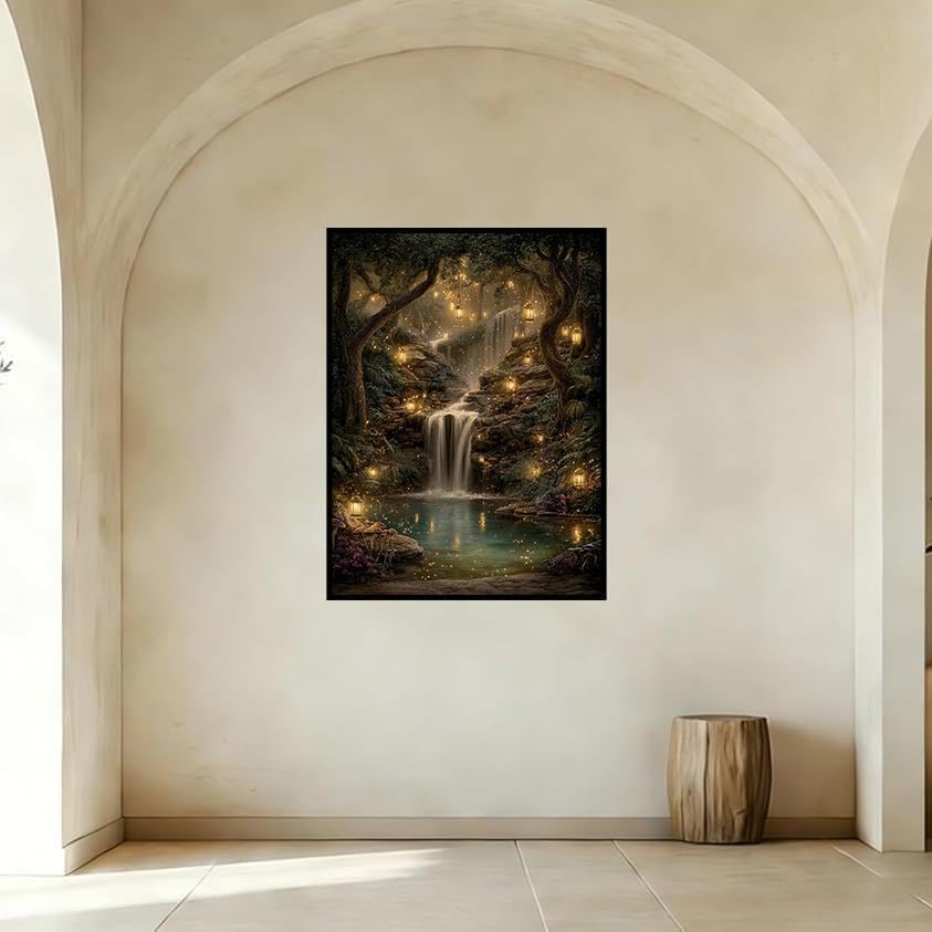 WNPOKN Firefly Forest Diamond Art Kits for Adults 12 x16inch