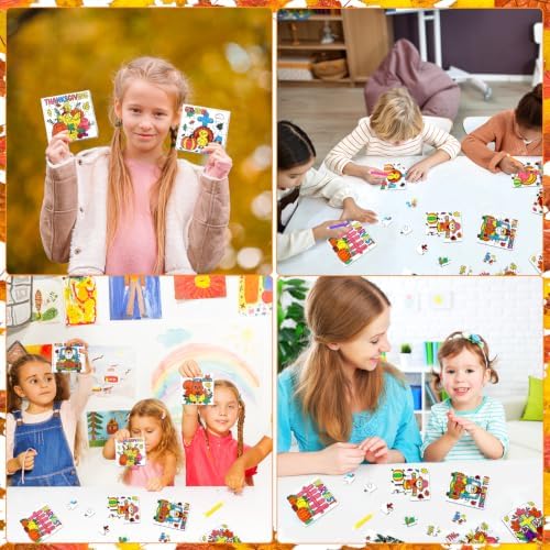 Fall Thanksgiving Crafts for Kids Christian Art Activities Blank Puzzle Toy