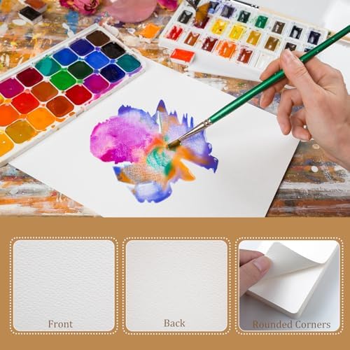 Moriquill 100 Watercolor Paper Cards, 5 x 7 in, 300gsm Cold Press