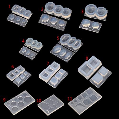 Ellipses Soap 6-Cavity Mold UV Epoxy Resin, G