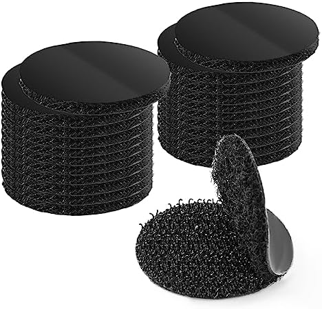 Art3d 40 Sets Hook and Loop Adhesive Dots, 1"x 1" Sticky Back, Heavy Duty