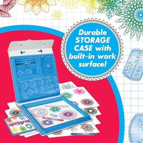 Spirograph — Deluxe Set — Spiral Art Drawing Kit — The Classic Way to Make Countless Amazing Designs — For Kids Ages 8+
