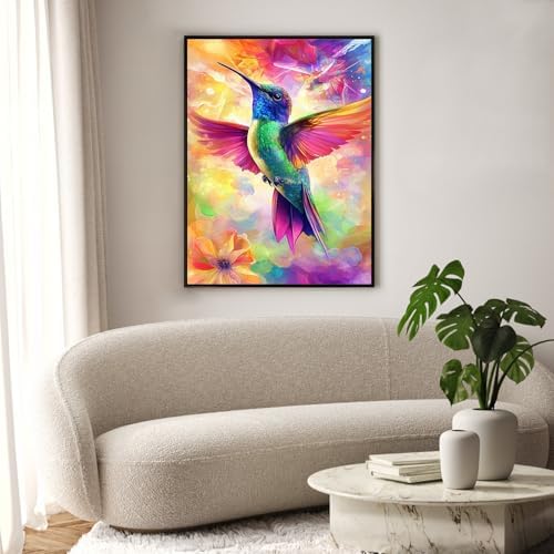 Diamond Art Kits for Adults & Beginners, Hummingbird Diamond Painting Kit