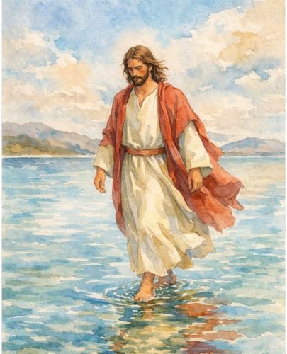 Dawnsphere Jesus Paint by Numbers Kit for Adults Without Frame 16x20 in