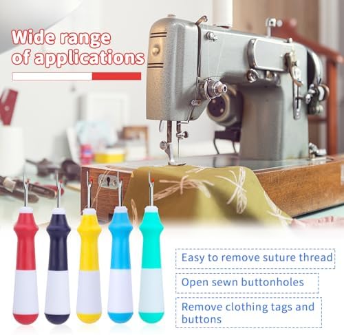 SOCNITC 65Pcs Stitch Remover Tool Kit Seam Ripper for Sewing and Embroidery